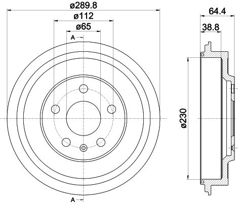 HELLA PAGID Piduritrummel 8DT 355 302-561